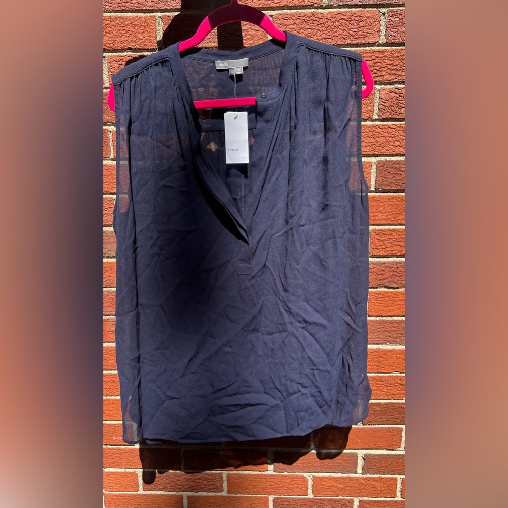 Vince Navy Tank Sz 10 NWT $195
